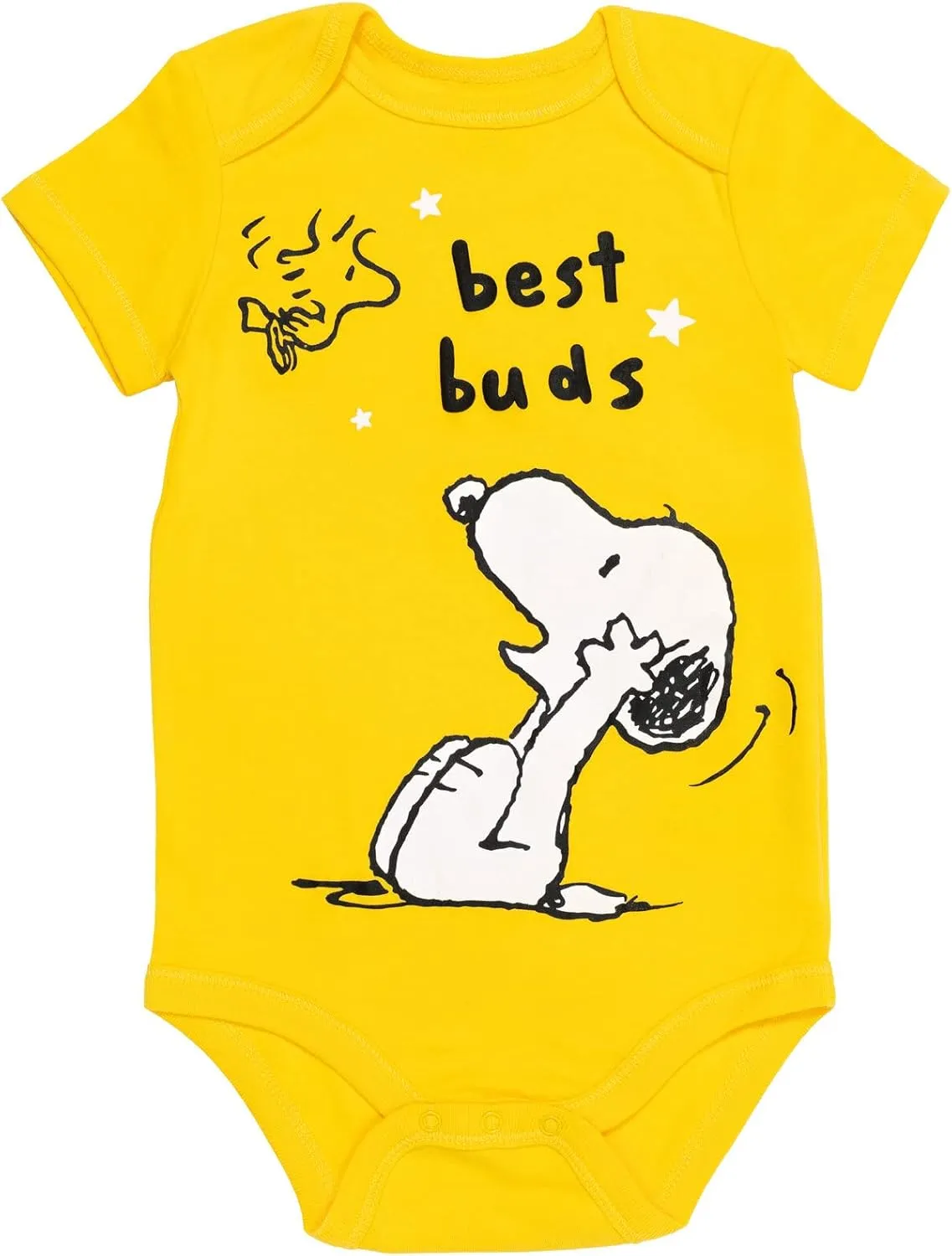 PEANUTS Snoopy Charlie Brown Baby 5 Pack Bodysuits Newborn to Infant