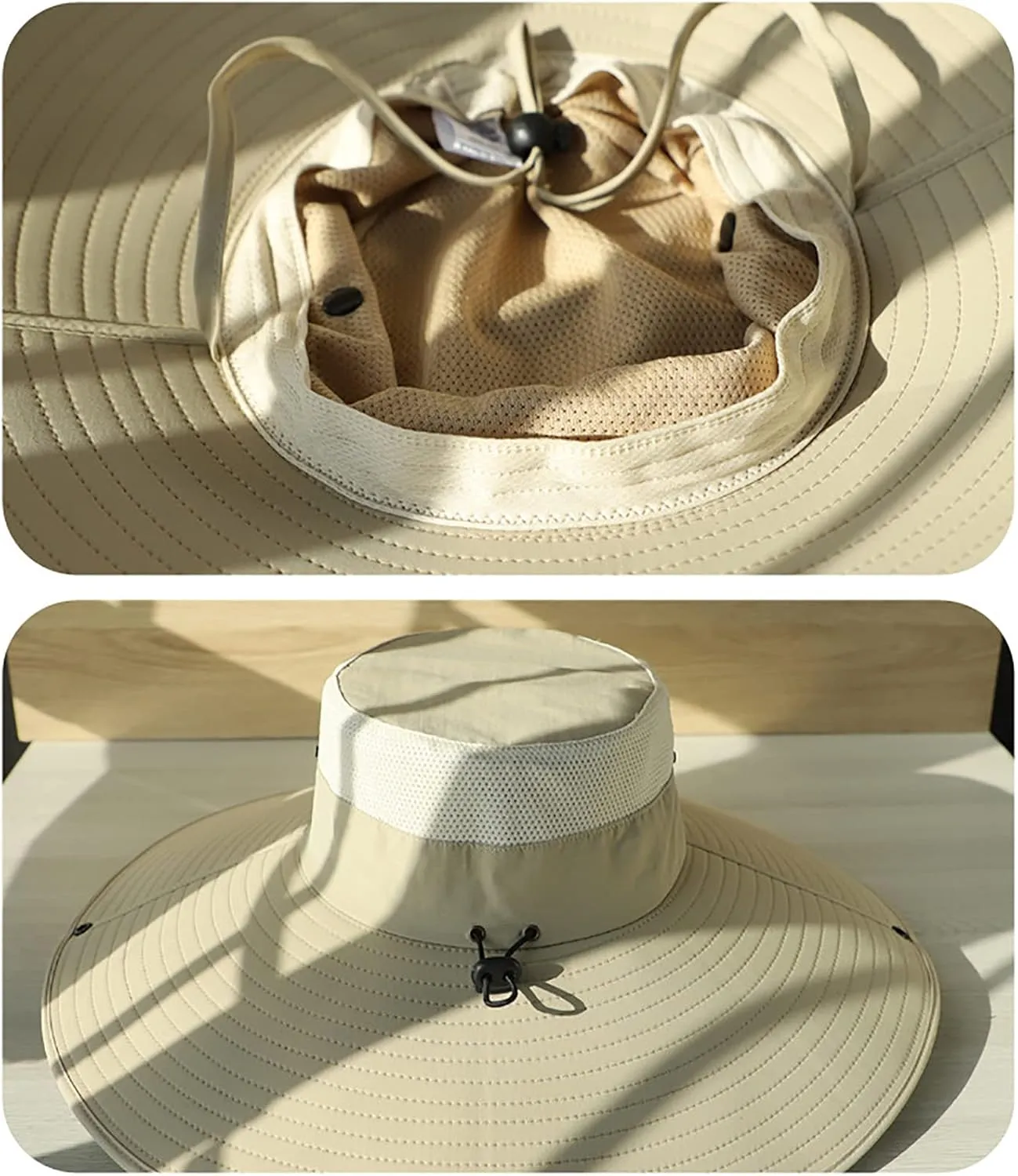 Peicees Super Wide Brim Sun Hat Men Women Fishing Bucket Hat Safari Cowboy Hat