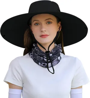 Peicees Women Wide Brim Sun Hat UPF50  Waterproof Sun Hats for Fishing Hiking Camping Gardening