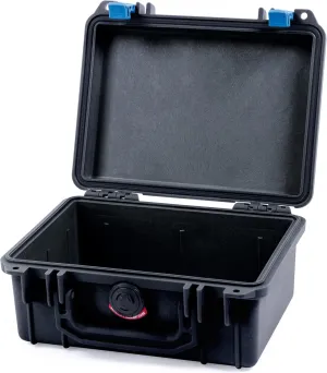 Pelican 1150 Case, Black with Blue Latches, None (Case Only)