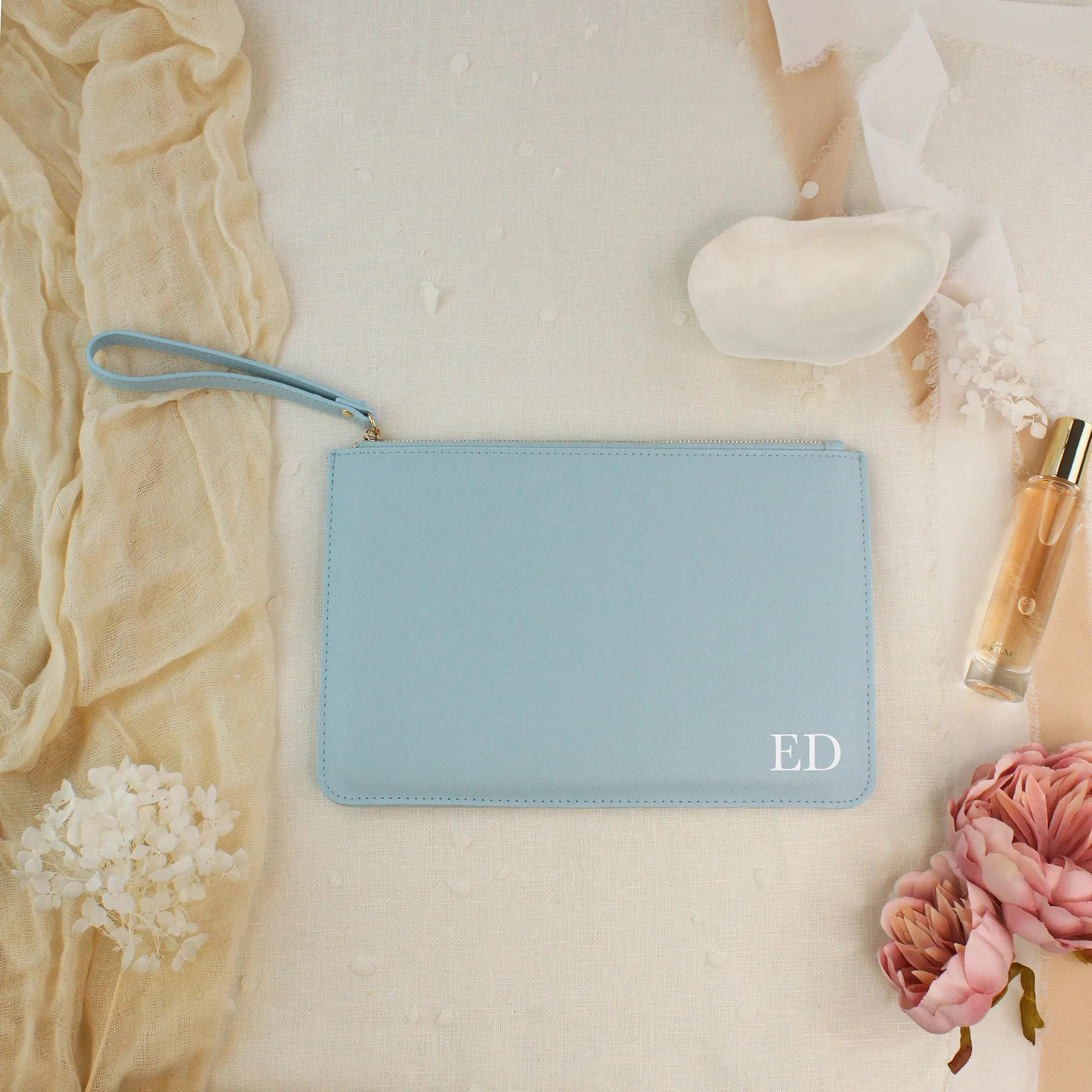 Personalised Wedding Clutch Bag with Initials