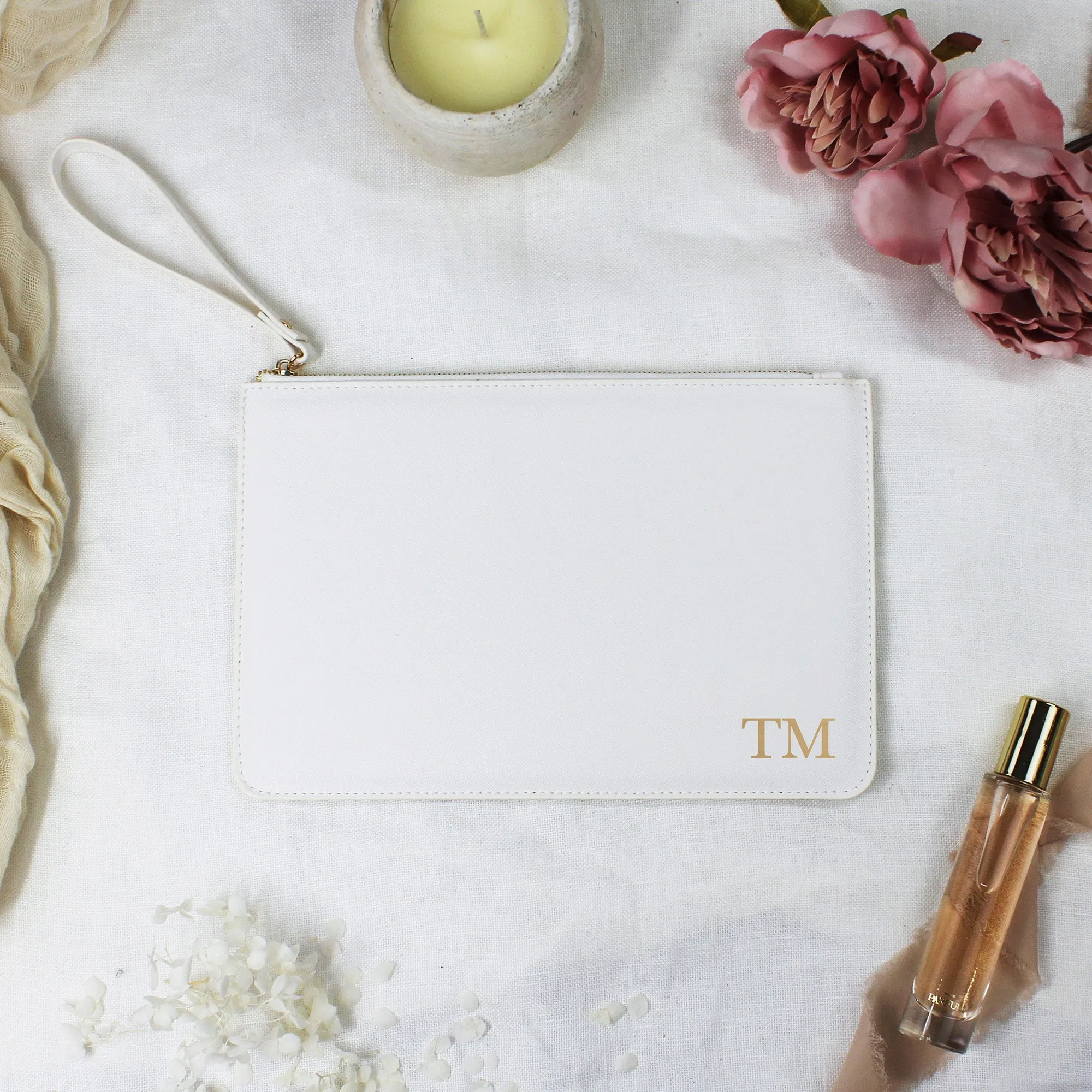Personalised Wedding Clutch Bag with Initials