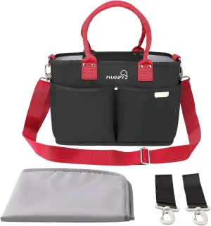 Phanpy Diaper Bag Tote with Changing Pad, Baby Diaper Bag with Changing Station, Multifunction Travel Back Pack, Large Capacity Waterproof Bag