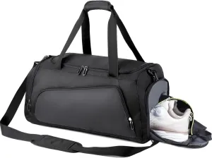 Pickleball Bags - Sports Shoulder Bag for Men Gym Tennis Crossbody Large Capacity Pickleballs Handbag with Shoe Bag Travel Workout Hiking Black Pickle Ball Bags