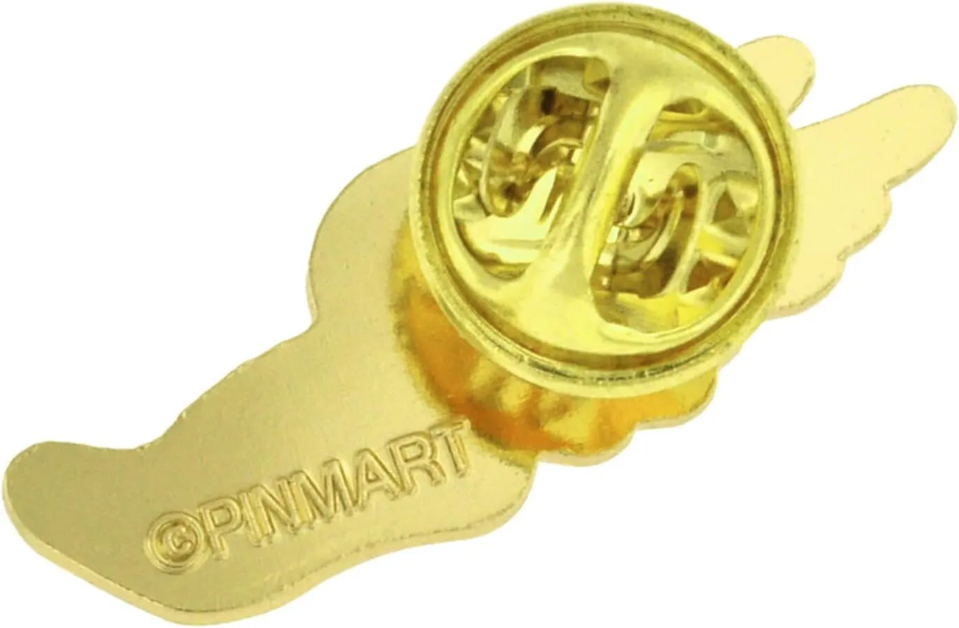 PinMart Gold Wing Shoe Cross Country Track Chenille Sports Lapel Pin