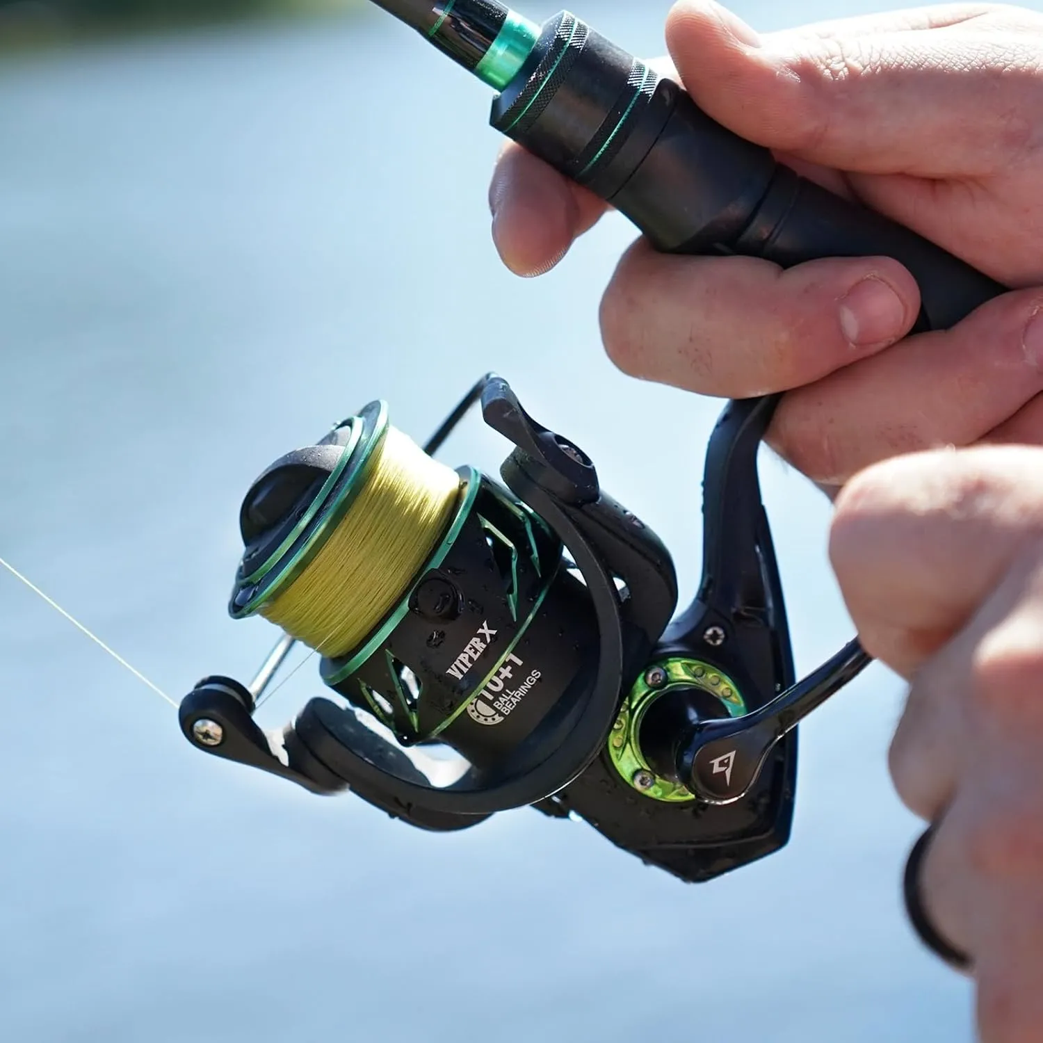 Piscifun Viper X Spinning Reels, Carbon Fiber 33LBs Max Drag, 10 1 Shielded BB, Saltwater Freshwater Spinning Fishing Reel, 5.2:1/6.2:1, 500, 1000, 2000, 3000, 4000, 5000 Series