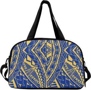 Polynesian Vacation Travel Portable Tote Large Capacity Storage Bag Samoa Hawaiian Islands Custom Tote Pattern