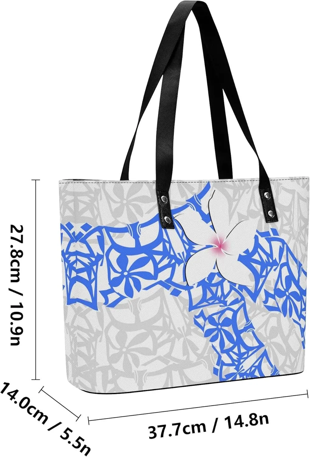 Polynesian Women Pu Handbag And Purse Samoa Island Tribal Design Retro Art Large Capacity Shoulder Bag 2-Piece Set