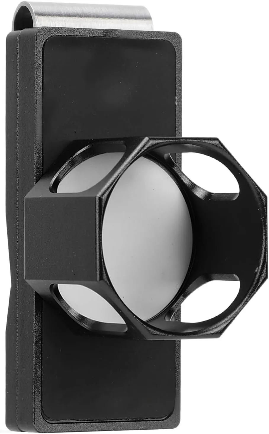 Pool Chalk Case Quiet Clip, Billiard Chalk Holder Clip Portable Convenient Octagonal Inner Round Magnetic for Tournament