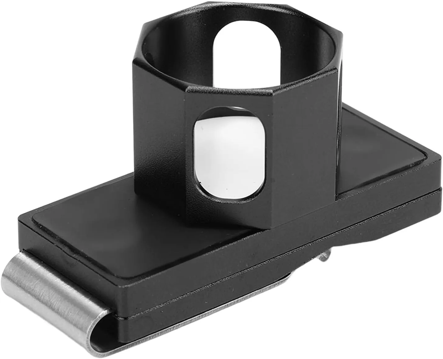 Pool Chalk Case Quiet Clip, Billiard Chalk Holder Clip Portable Convenient Octagonal Inner Round Magnetic for Tournament