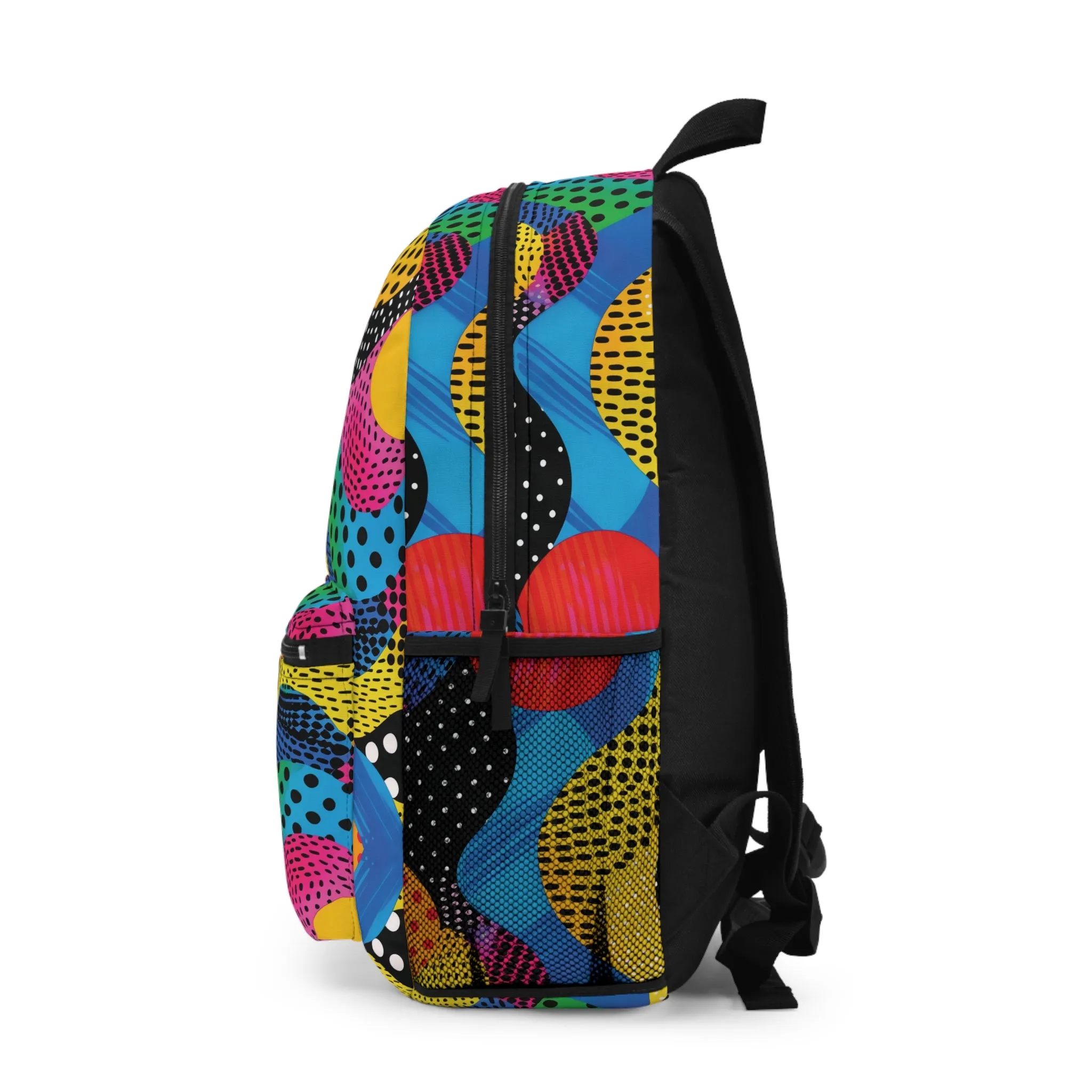 Pop Art Punch Vibrant Pattern Backpacks For Men Women Kids School Travel, Capacity School Backpacks