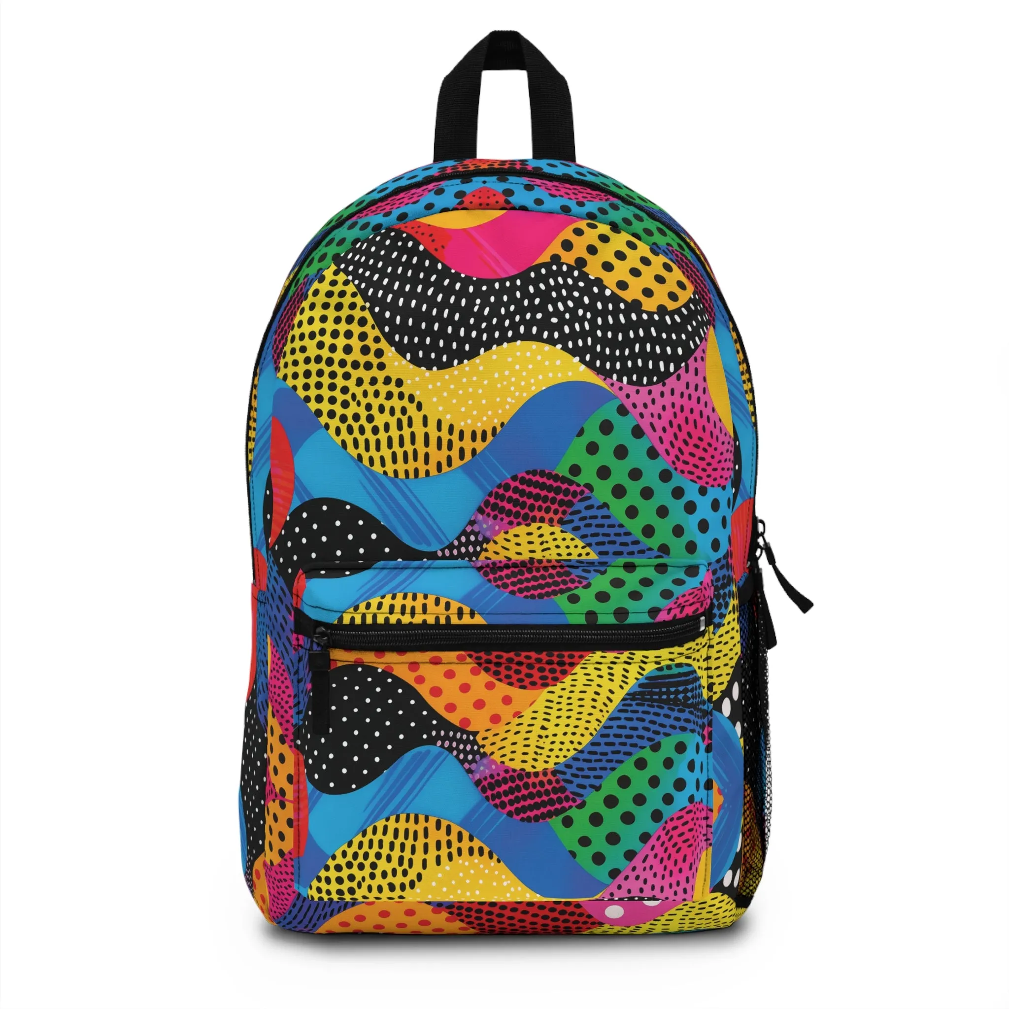 Pop Art Punch Vibrant Pattern Backpacks For Men Women Kids School Travel, Capacity School Backpacks
