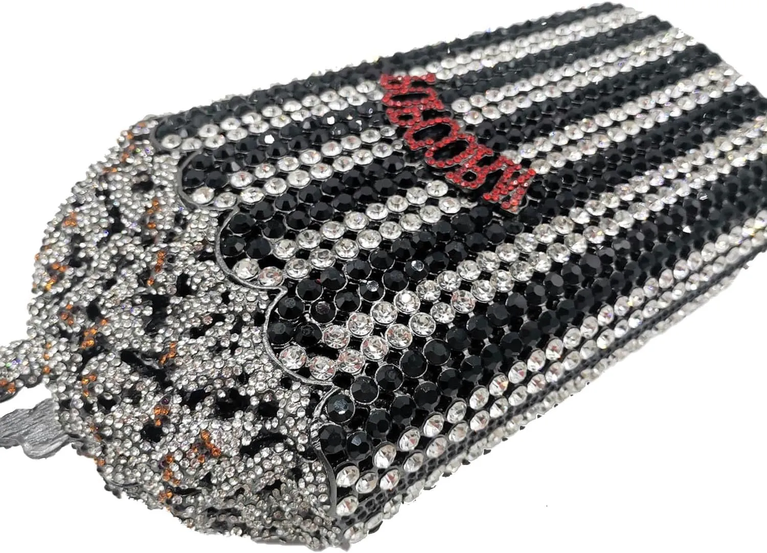 Popcorn Crystal Clutch Bag Women Novelty Evening Handbags Bridal Party Dinner Rhinestone Clutch Purse Wedding Bag,Mini