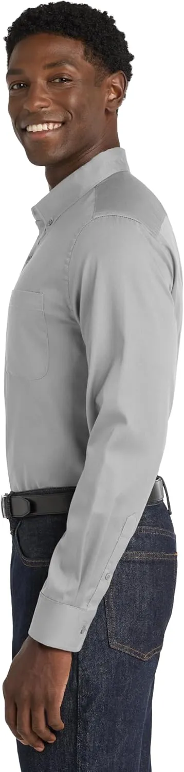 Port Authority Men's SuperPro React Twill Long Sleeve Button-Down Shirt