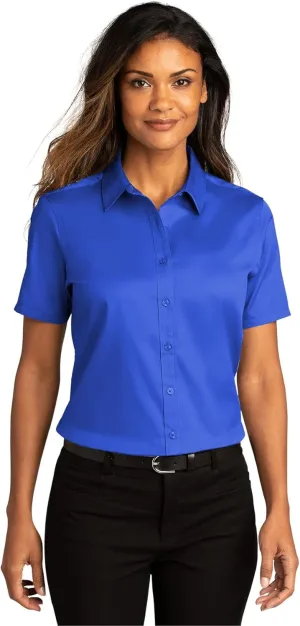 Port Authority Women's Short Sleeve SuperPro React Twill Button-Down Shirt