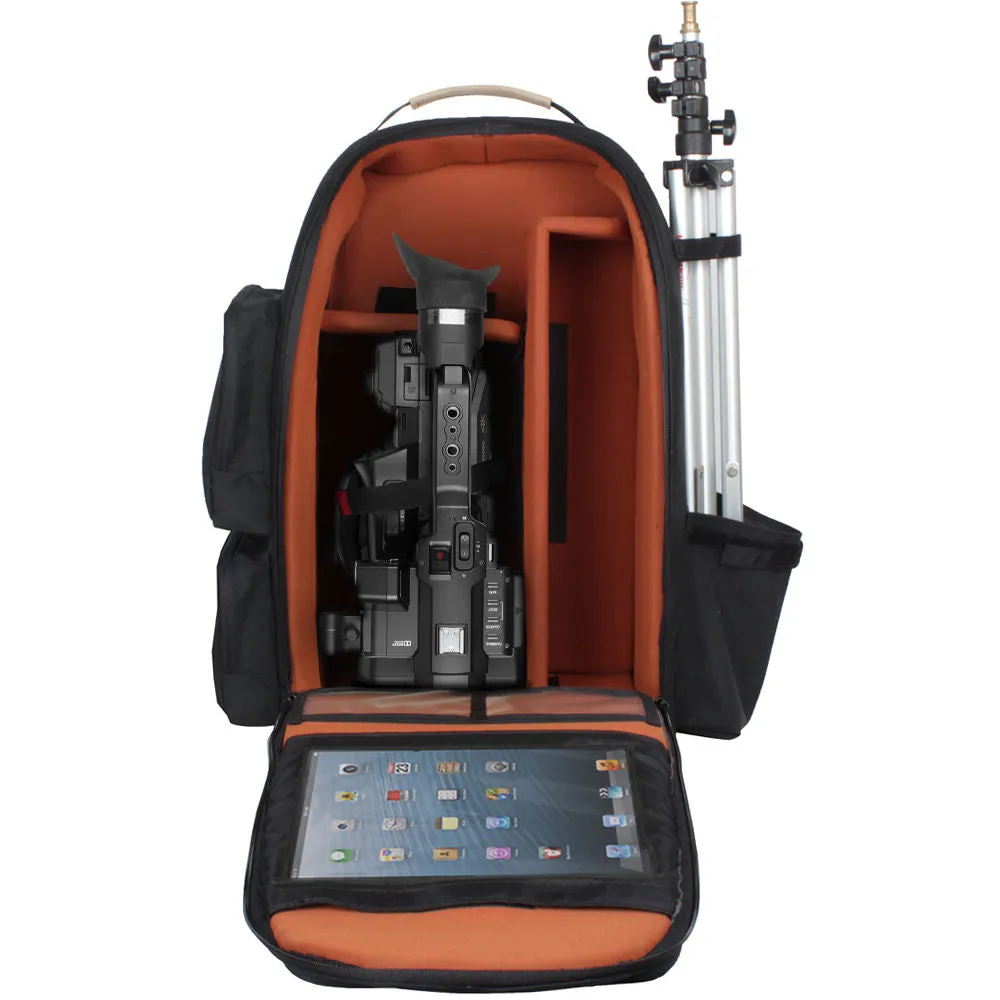 Porta Brace Backpack with Semi-Rigid Frame for Panasonic AG-UX180 (Black)