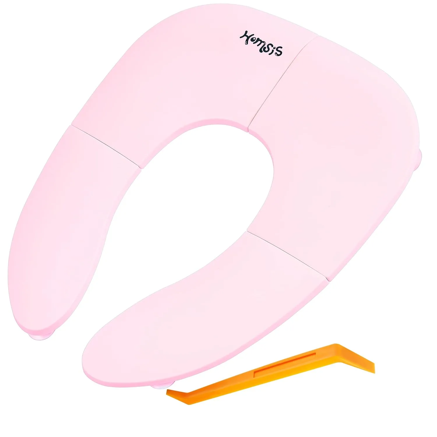 Portable Potty Seat for Toddler Travel: Folding Toilet Seat Cover for Kids Foldable Compact Child Public Toilet Attachment with Non Slip Suction Cup - Fold and Go Traveling Toilet Insert for Toddlers