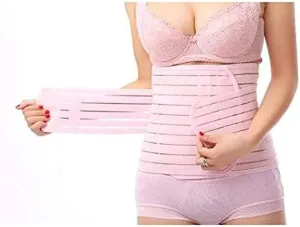 Postpartum Belly Band Wrap Comfortable Postpartum Abdomen Recovery Belt After Birth Belly Band Pregnancy Corset Waist Belt Maternity Supports Belt Girdle Belly Binder Slimming Belt(Size:L)