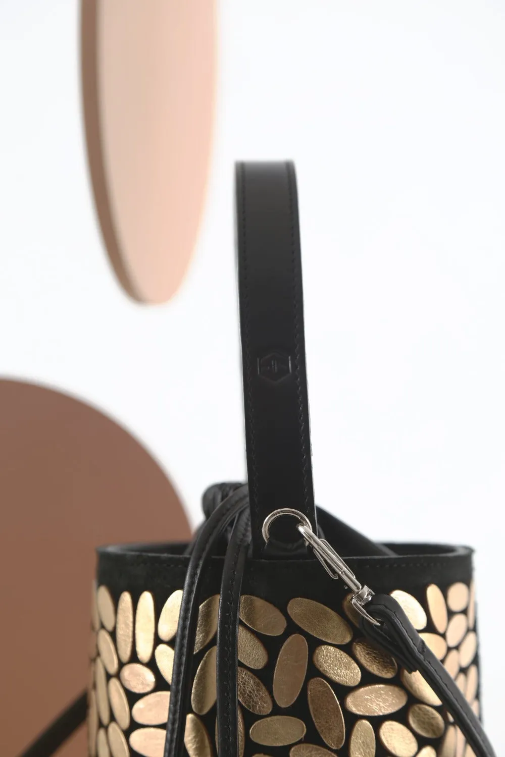 Pre-Order - Emma Bucket Leather Bag - Gold