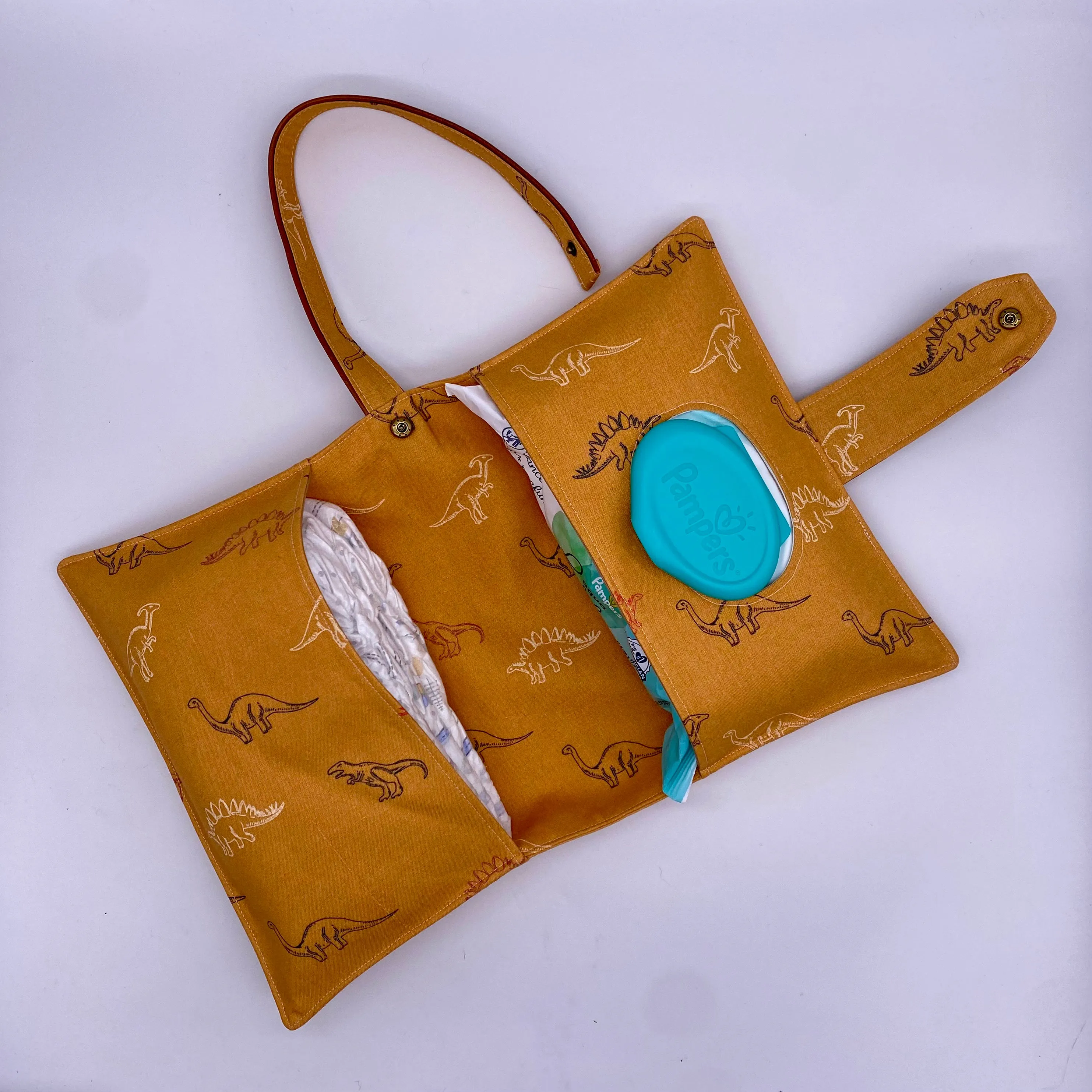 Prehistoric Sunshine Diaper Clutch