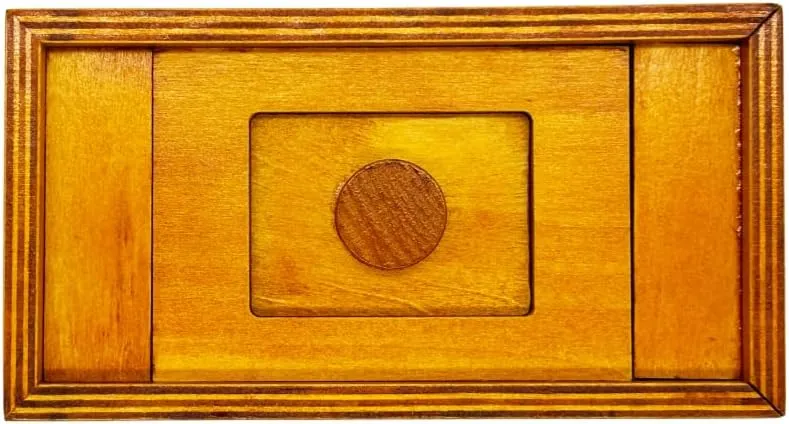 Project Genius Pharaoh's Tomb Classic Wooden Brainteaser Puzzle Box for Kids 8 , Teens, and Adults - Secret Hidden Compartment for Cash, Valuables, and Gift Cards - True Genius Egyptian Trick Box