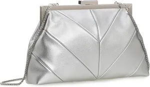 PU Clutch Purse for Women Dressy Evening Bag Formal Handbag for Wedding, Prom, Cocktail Party