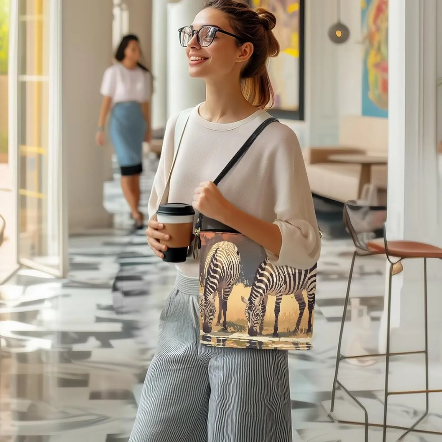 PU Leather Purse for Women Vintage Floral Bucket Tote Bag Crossbody Hobo Handbag, Skulls Satchel Shoulder Tote Bags