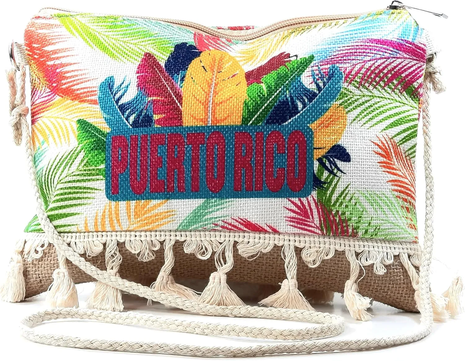Puerto Rico Handbag Souvenir Crossbody Shoulder Beach Hobo Bag Light