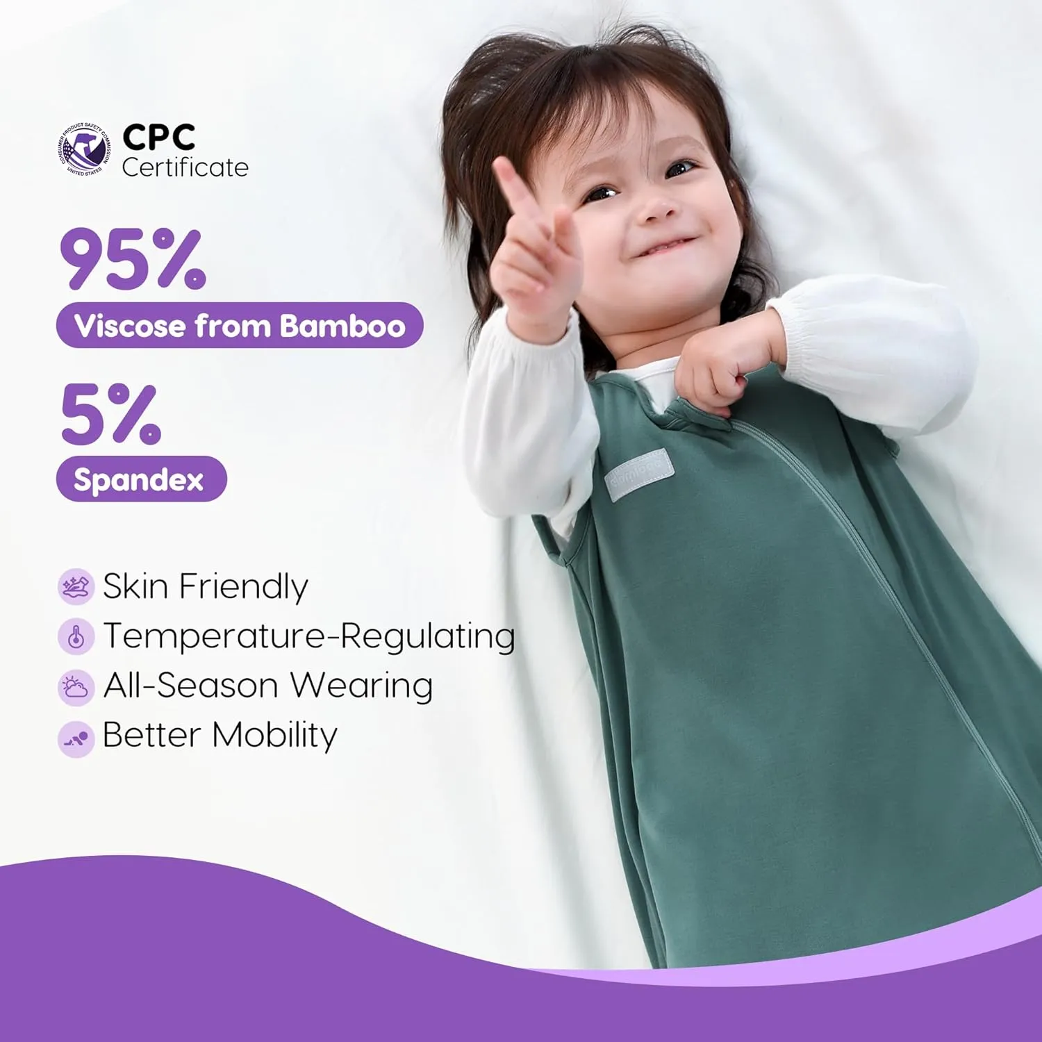PuppyCozy: Toddler Sleep Sack 9-48 Months, 1.0 Tog Sleep Sack with Legs, Baby Wearable Blanket