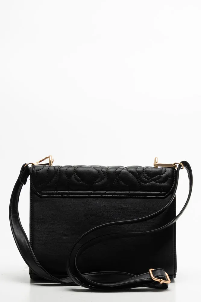 Quilted Clutch Bag Black