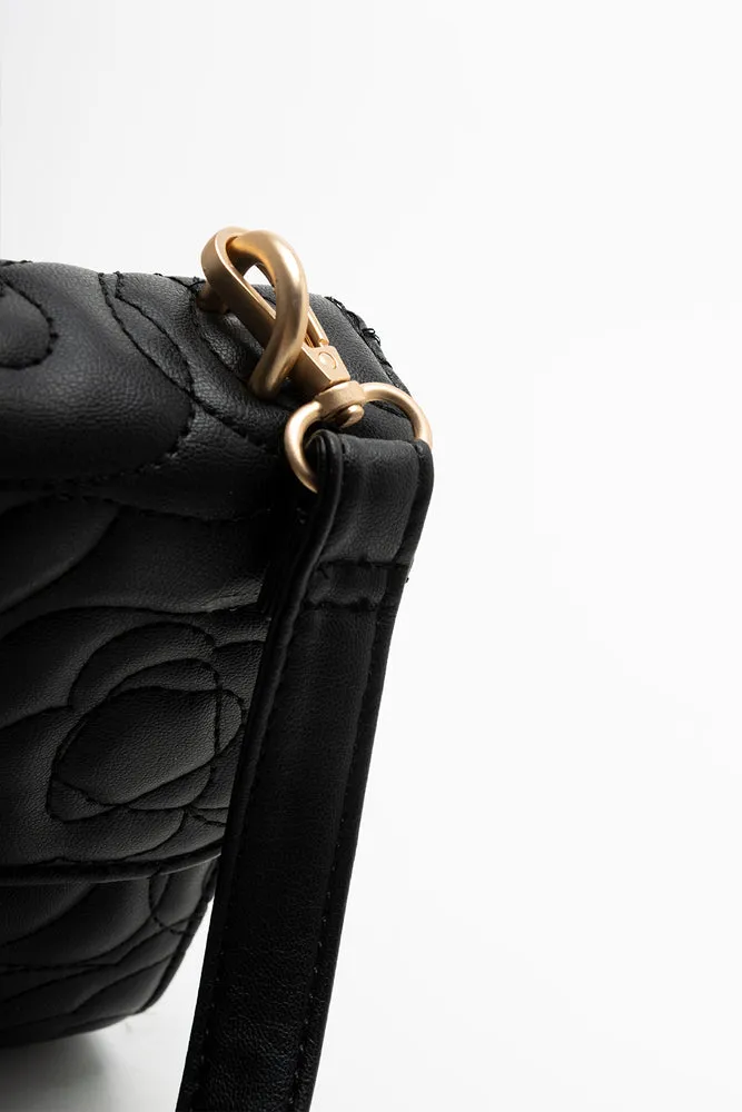 Quilted Clutch Bag Black