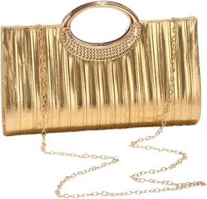 QWINEE Women's Glitter Evening Clutch Handbags Rhinestone Top Handle Party Crossbody Bag