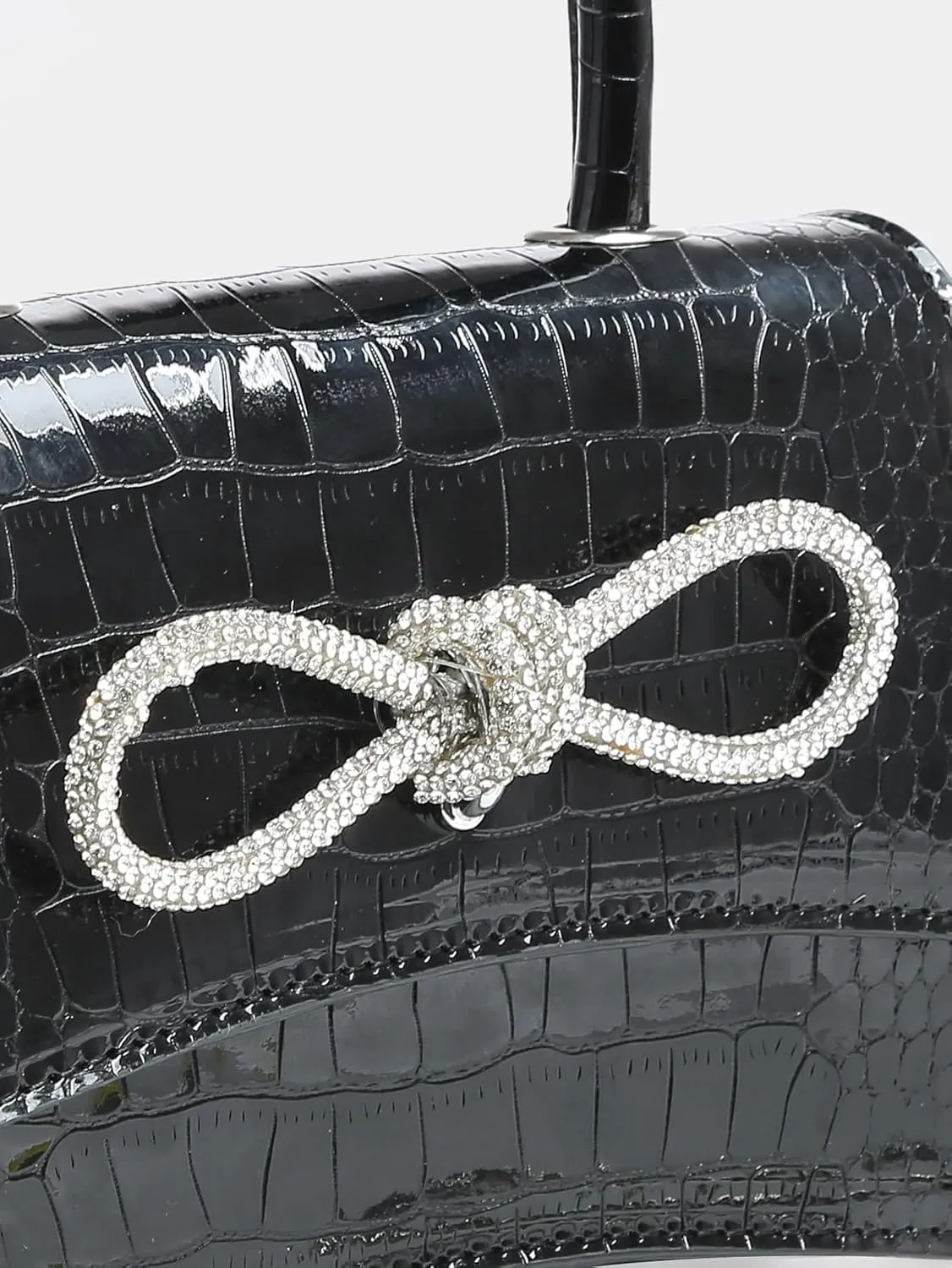 QWINEE Women's Mini Evening Bag Rhinestone Decorated Clutch Purse Prom Bags Sparkle Mini Square Handbags