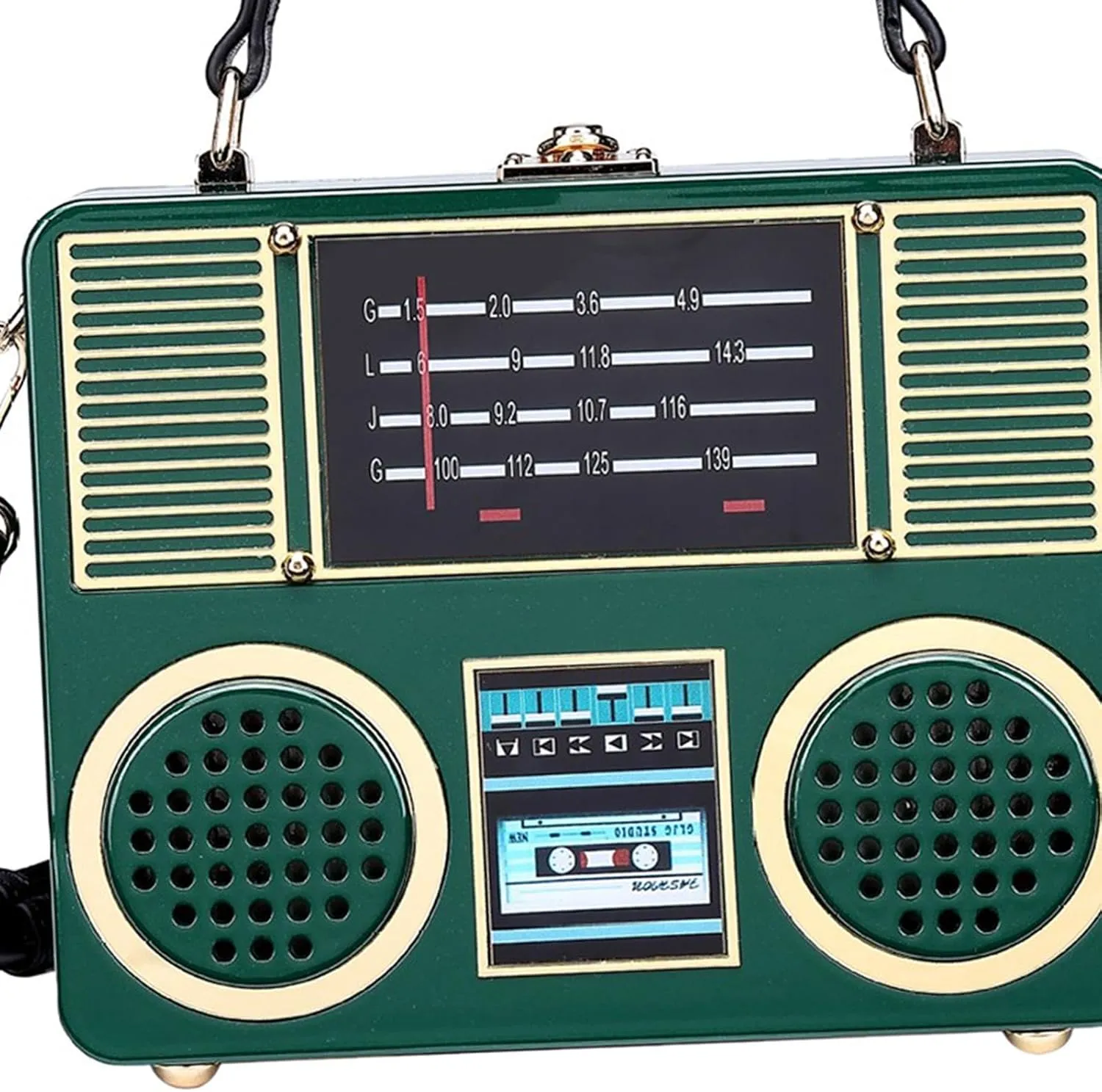 Radio Shape Shoulder Bag Large Capacity Cross Body for Commuting Holiday Work