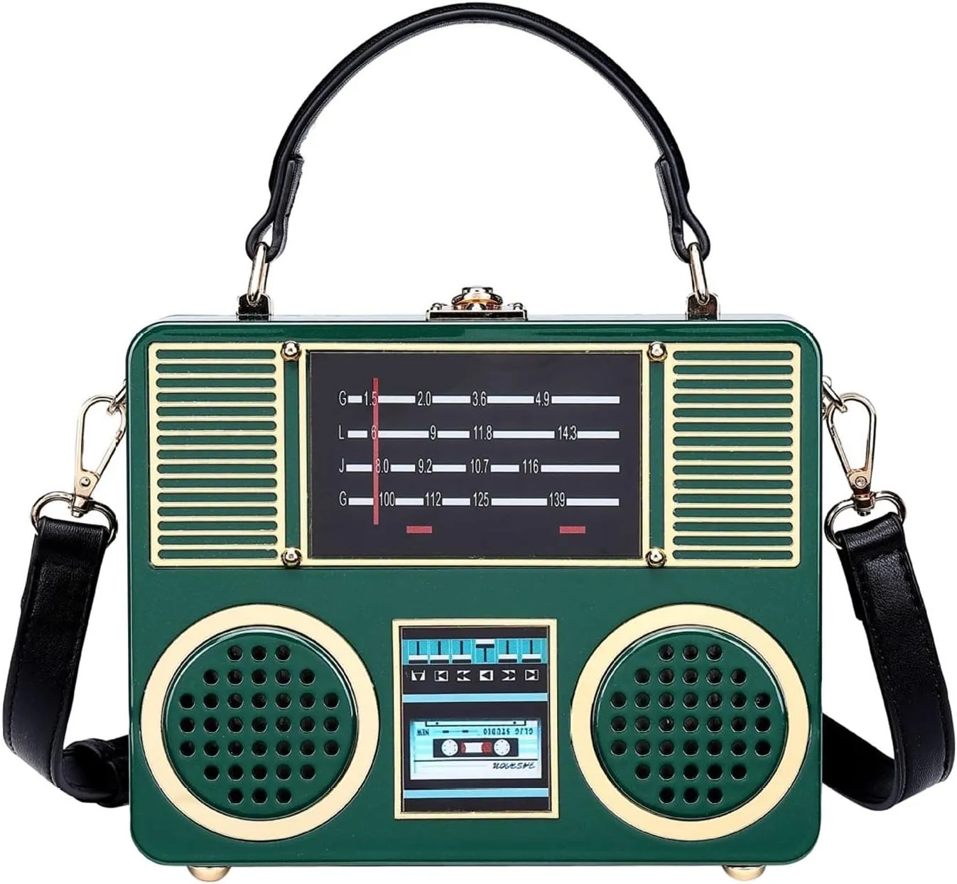 Radio Shape Shoulder Bag Large Capacity Cross Body for Commuting Holiday Work