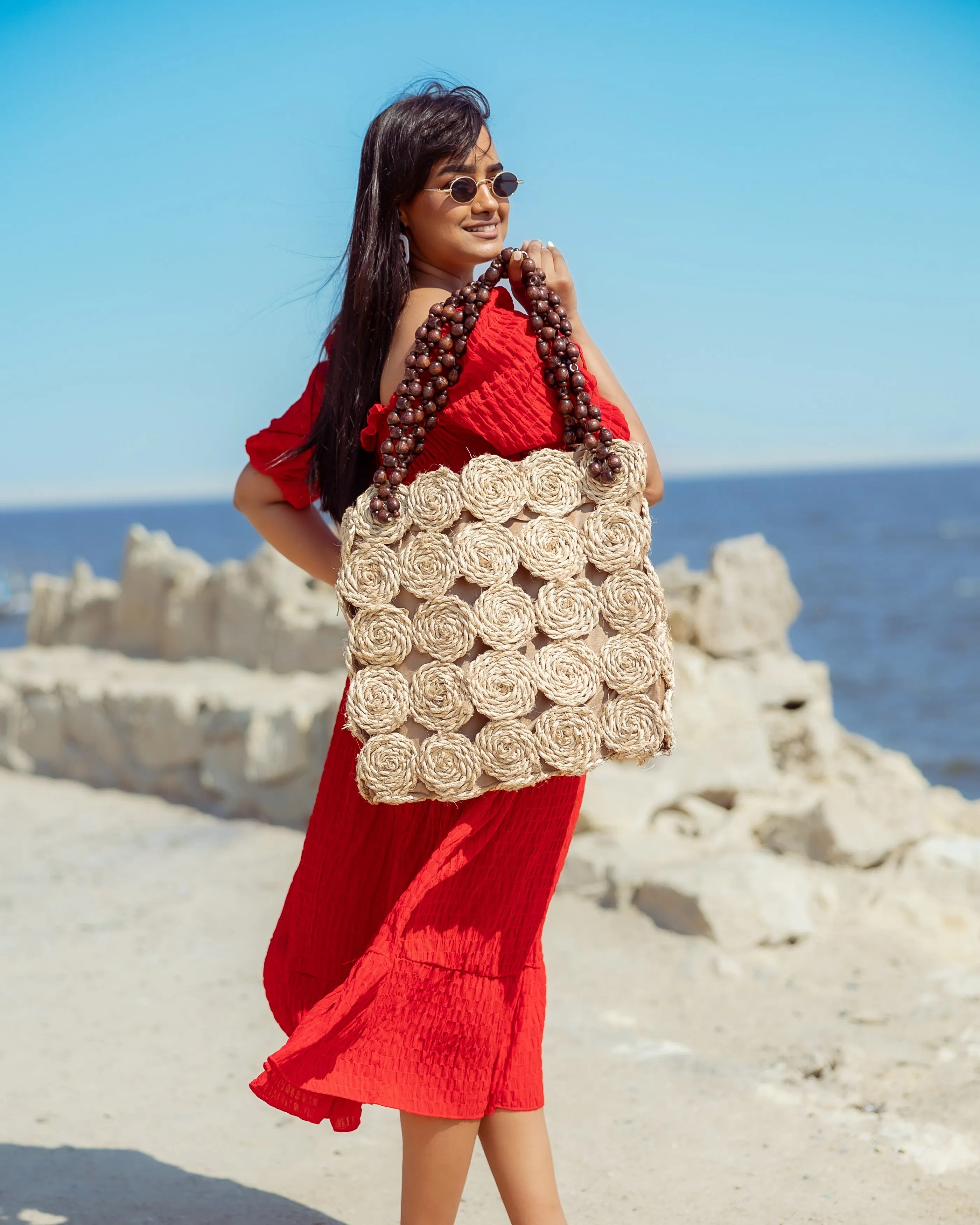 Rectangle wicker bag