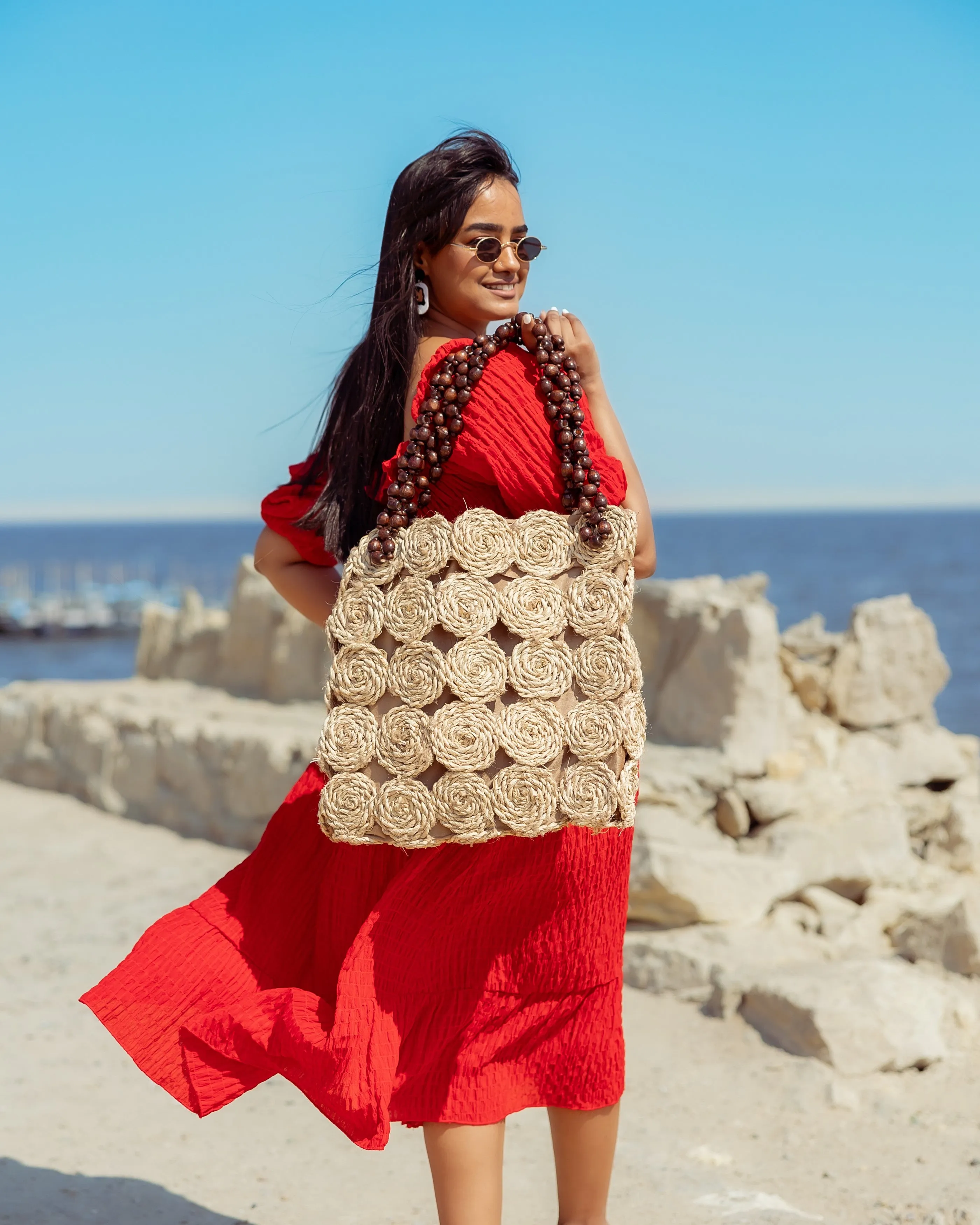 Rectangle wicker bag