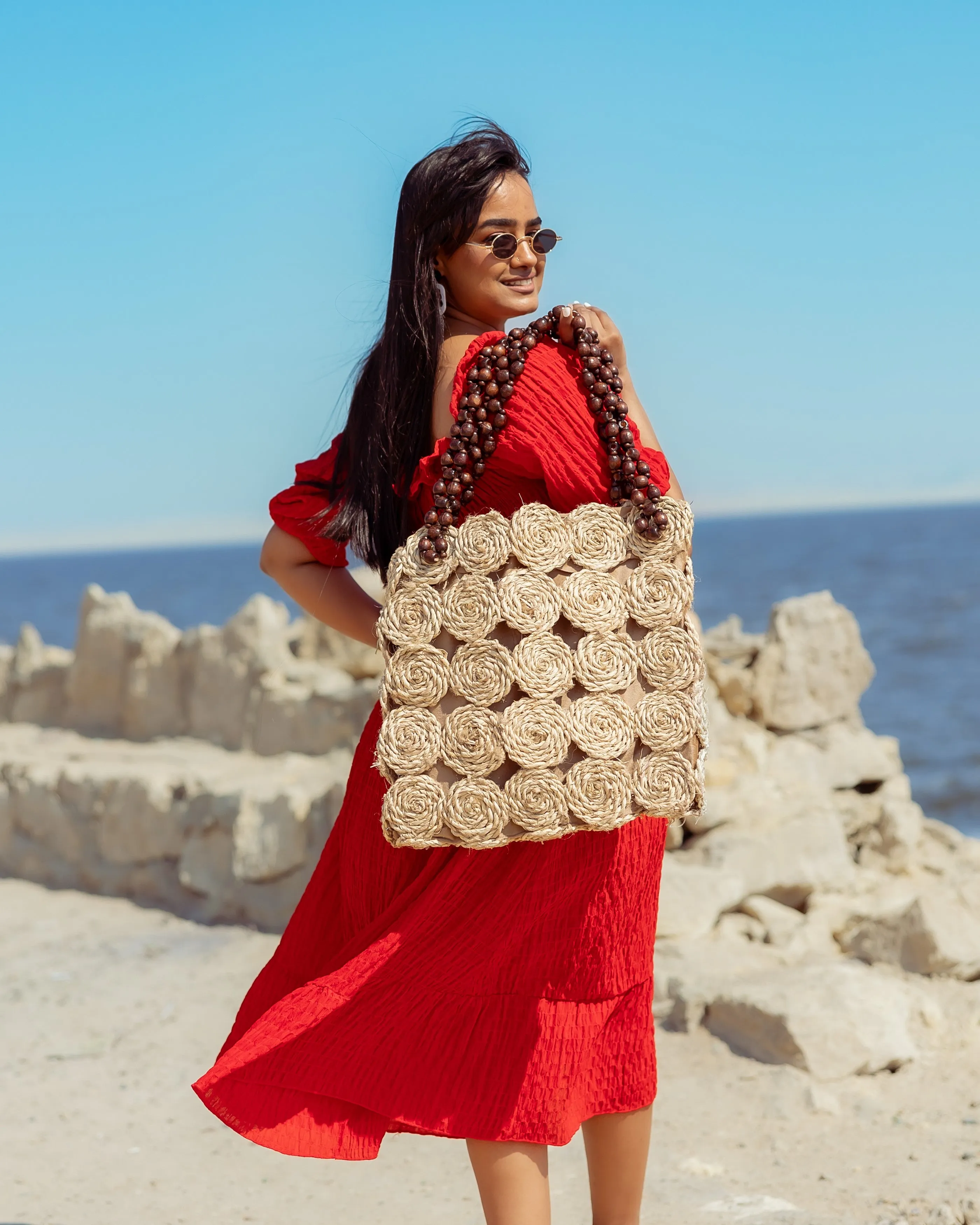 Rectangle wicker bag