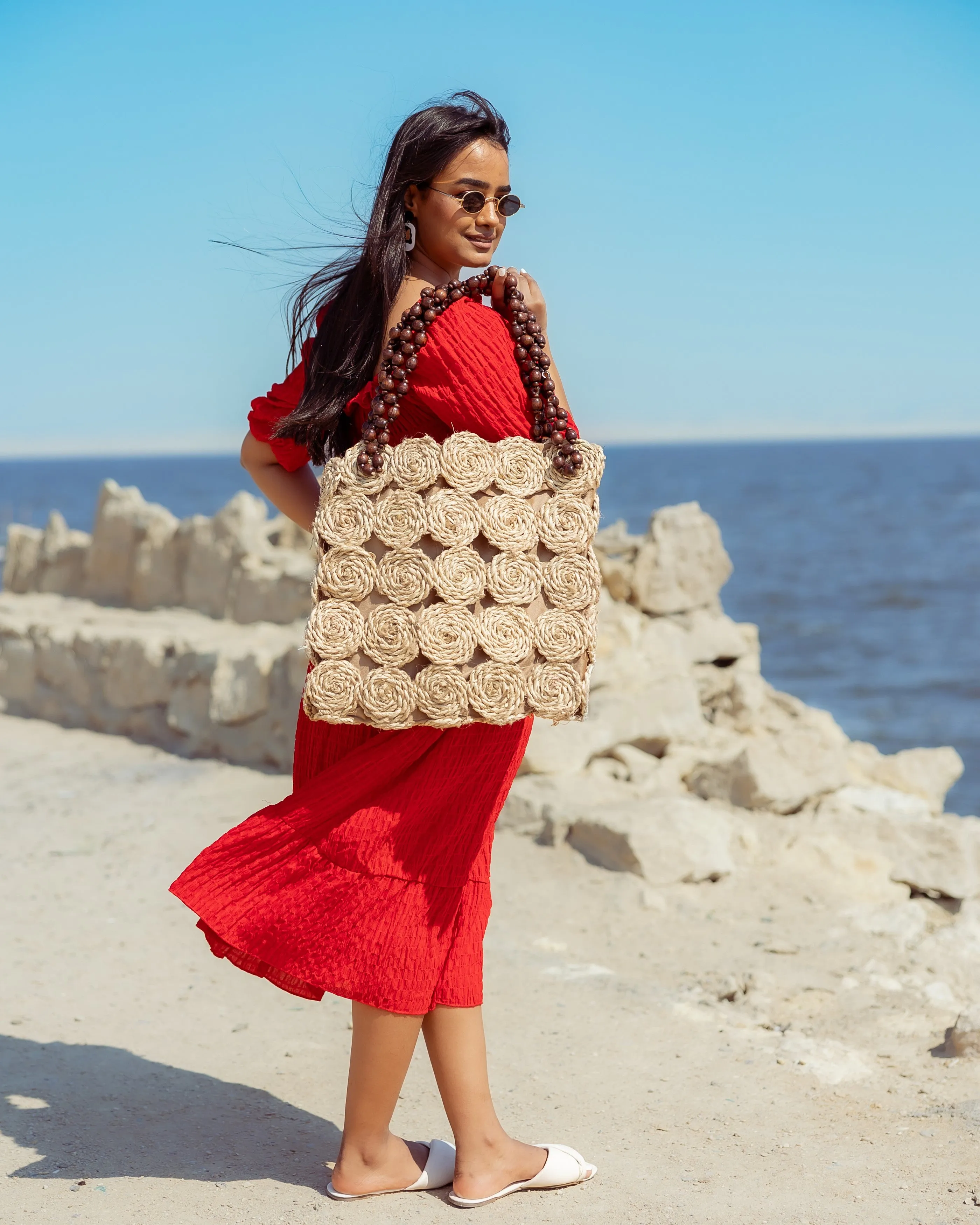 Rectangle wicker bag