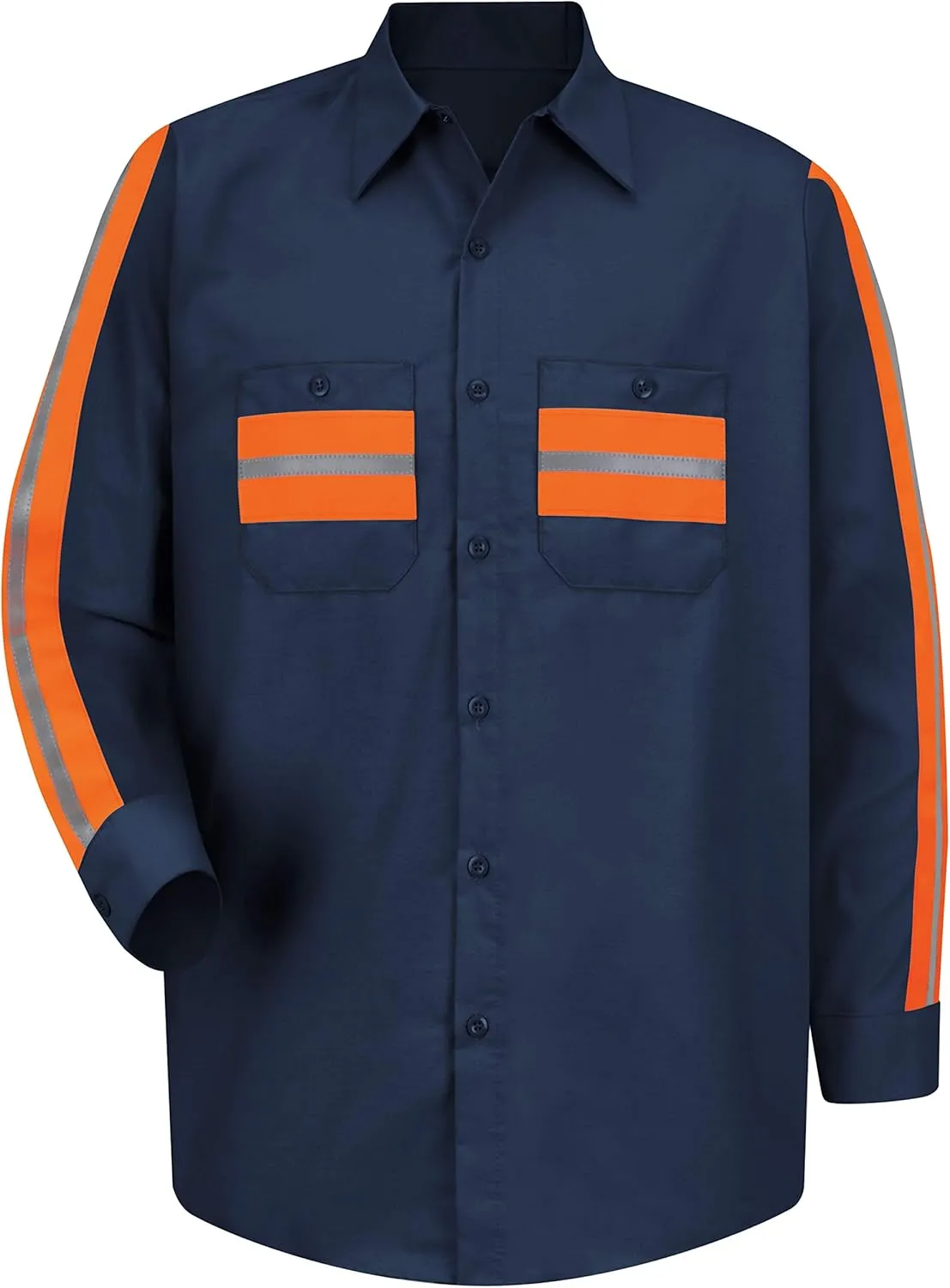 Red Kap Men's Industrial 2 Piece Lined Collar Work Shirt