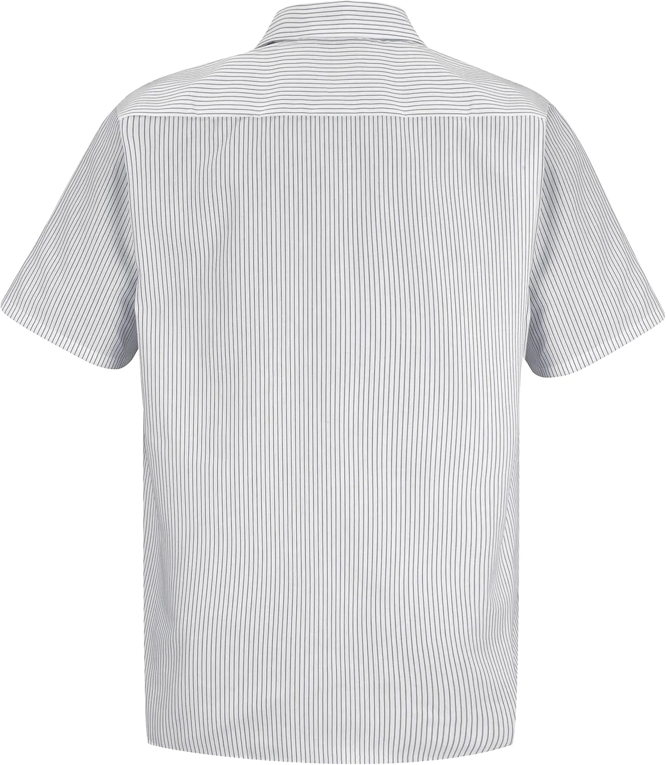 Red Kap Men's Industrial Stripe Work Shirt, Regular Fit, Short Sleeve