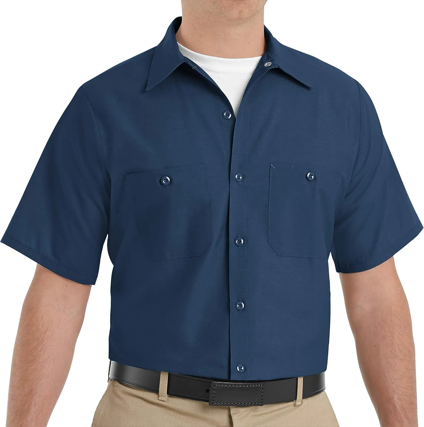 Red Kap Men's Industrial Work Shirt, Regular Fit, Short Sleeve