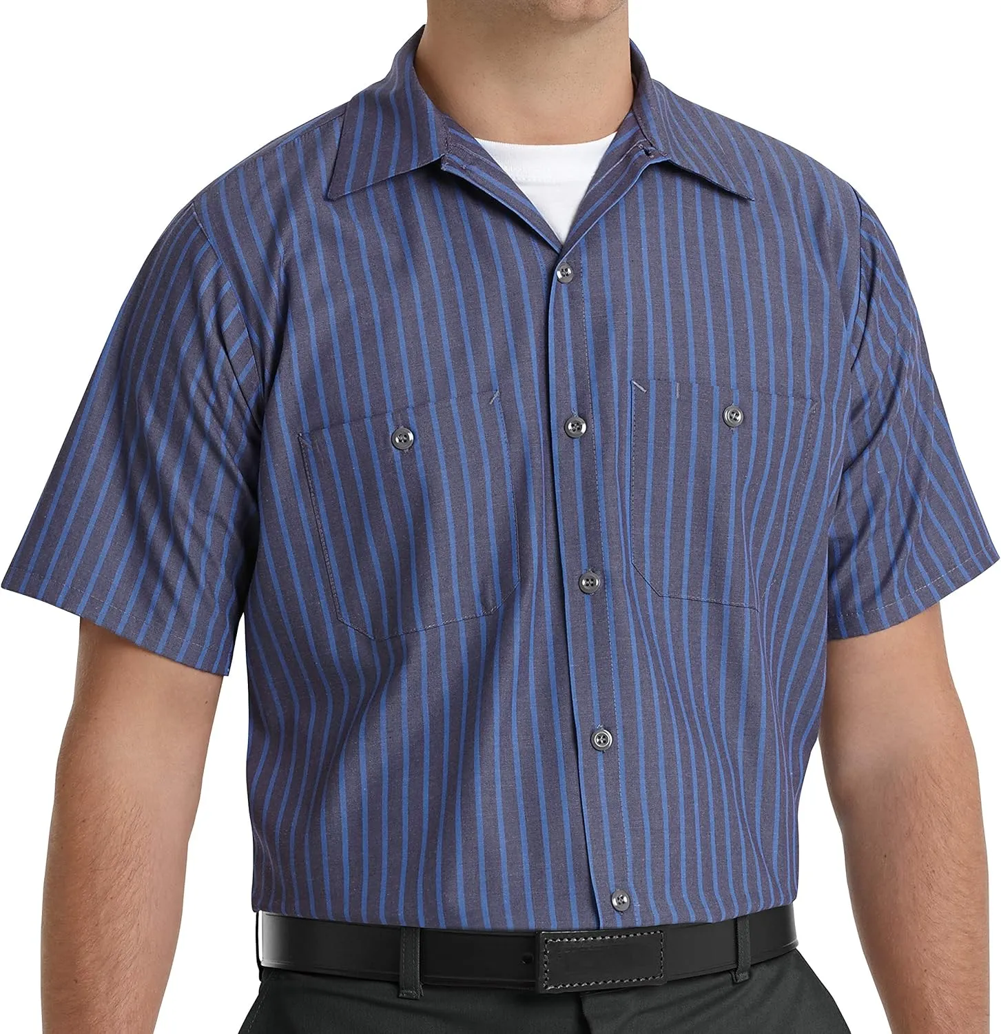 Red Kap Men's Industrial Work Shirt, Regular Fit, Short Sleeve