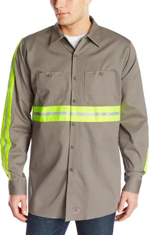 Red Kap Men's Short Sleeve Wrinkle-Resistant Cotton Work Shirt