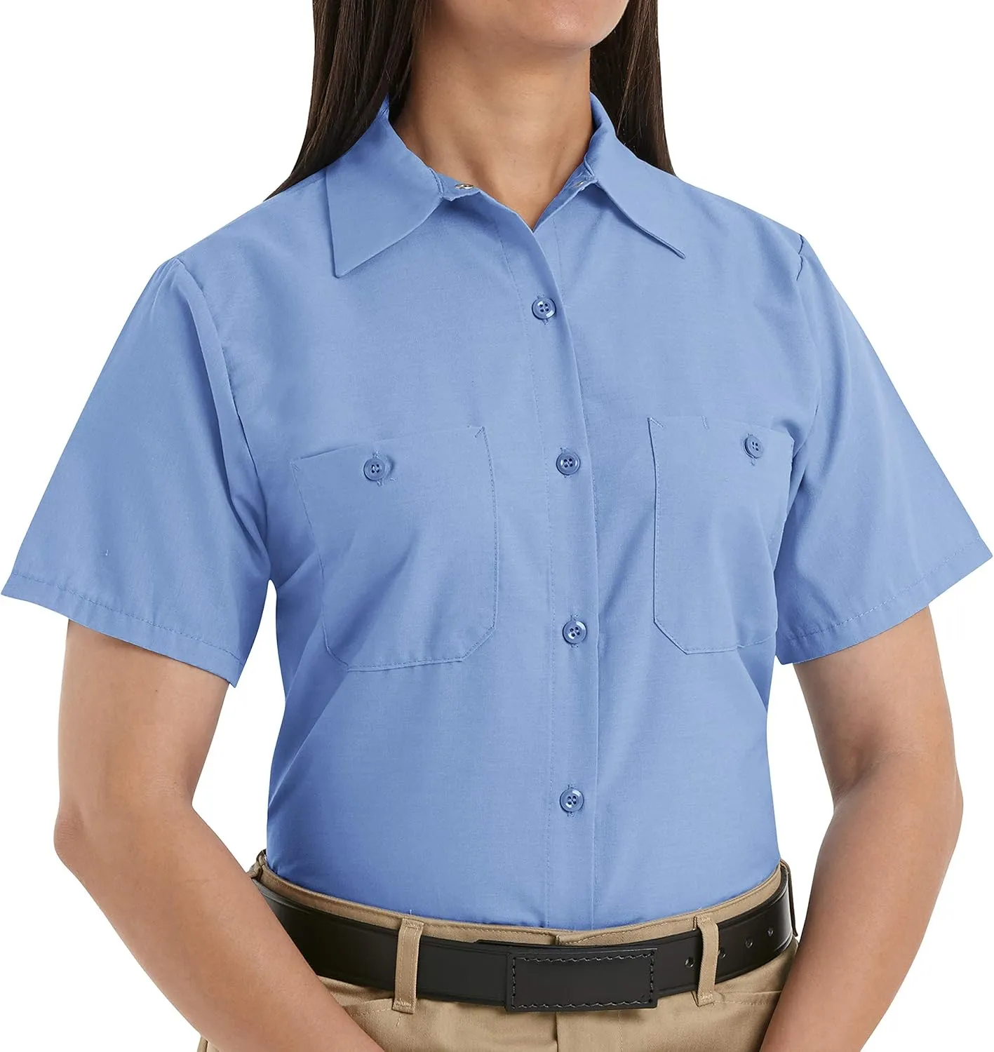 Red Kap Women's Short Sleeve Industrial Work Shirt