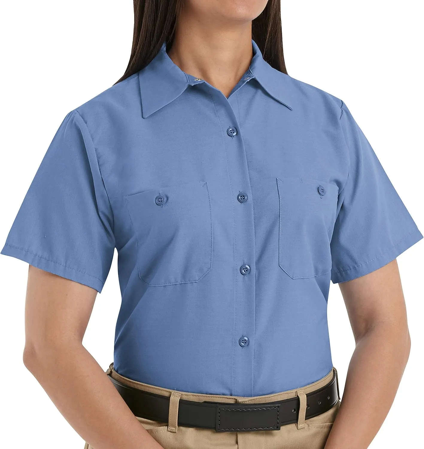 Red Kap Women's Short Sleeve Industrial Work Shirt