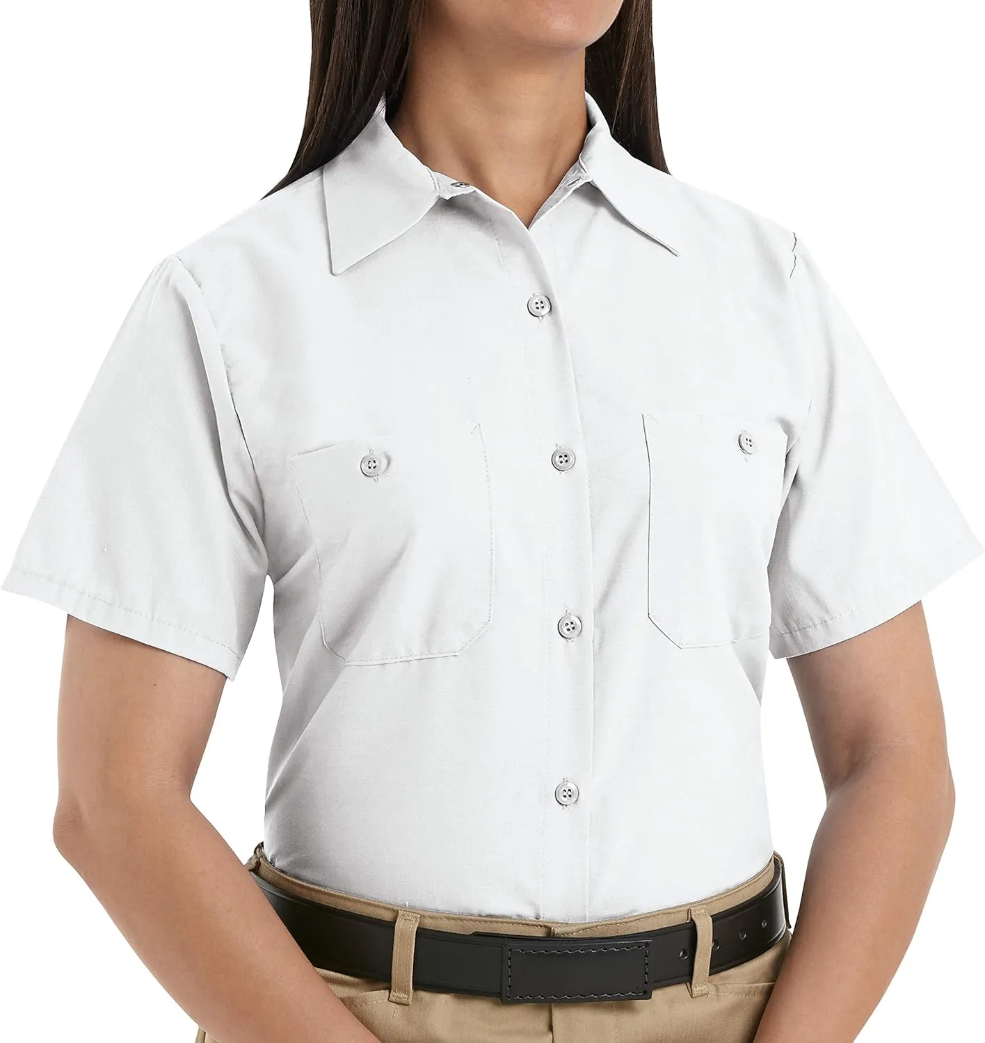 Red Kap Women's Short Sleeve Industrial Work Shirt