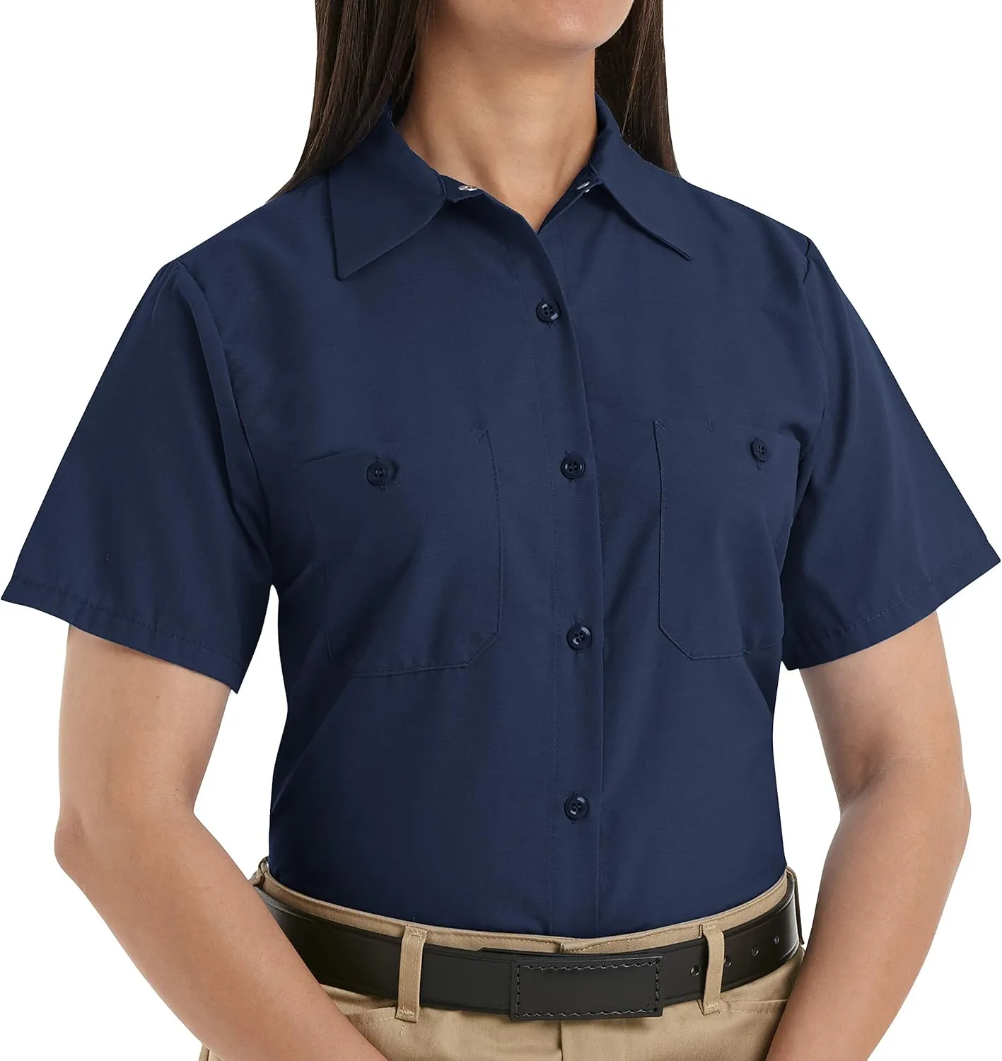 Red Kap Women's Short Sleeve Industrial Work Shirt