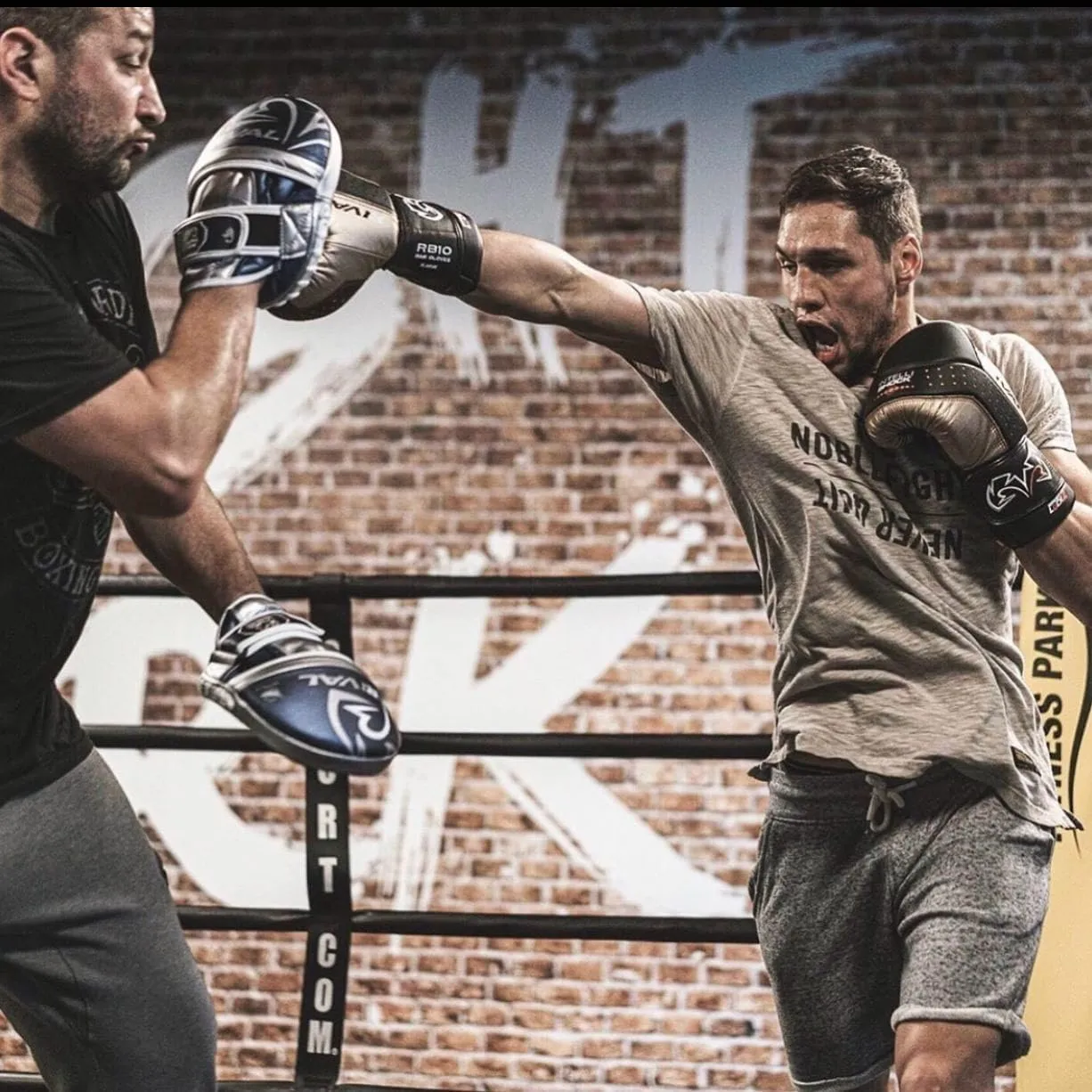 RIVAL Boxing RB10 Intelli-Shock Bag Gloves, Hook and Loop Closure - Ergonomic Fit, 1.25” of Closed Cell Foam for Intense Bag Use