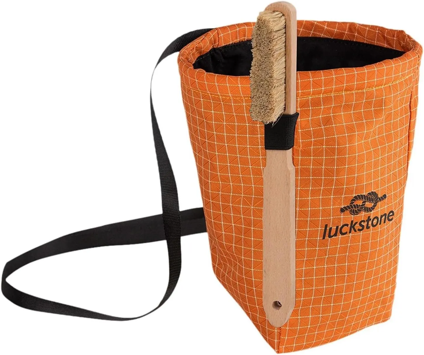 Rock Climbing Chalk Bag Bouldering Chalk Bag Bucket Gym Chalk Bag Multifunctional Gym Pouch Storage Bag with Brush and Adjustable Belt for Climbing, Cross Fit, Weight Lifting